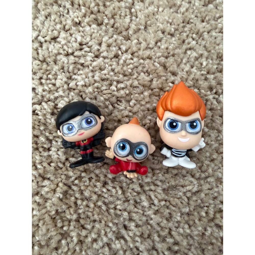Disney Doorables The Incredibles Lot Jack-Jack Dash & Violet Mini Figures Bundle